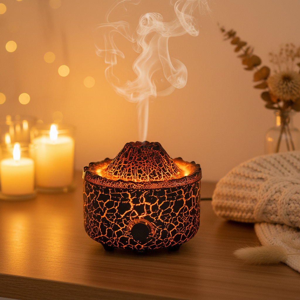 Volcano Diffuser Black – Cozy Background